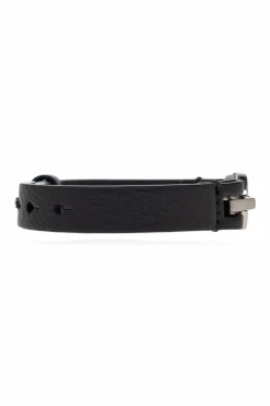 FERRAGAMO BLACK Leather bracelet