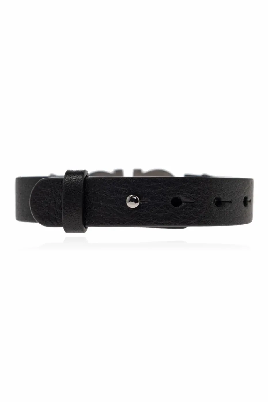 FERRAGAMO BLACK Leather bracelet