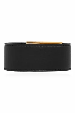 FERRAGAMO BLACK Leather bracelet