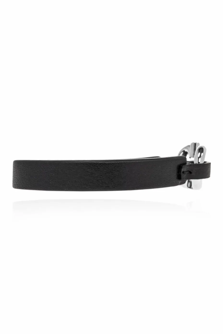 FERRAGAMO BLACK Leather bracelet
