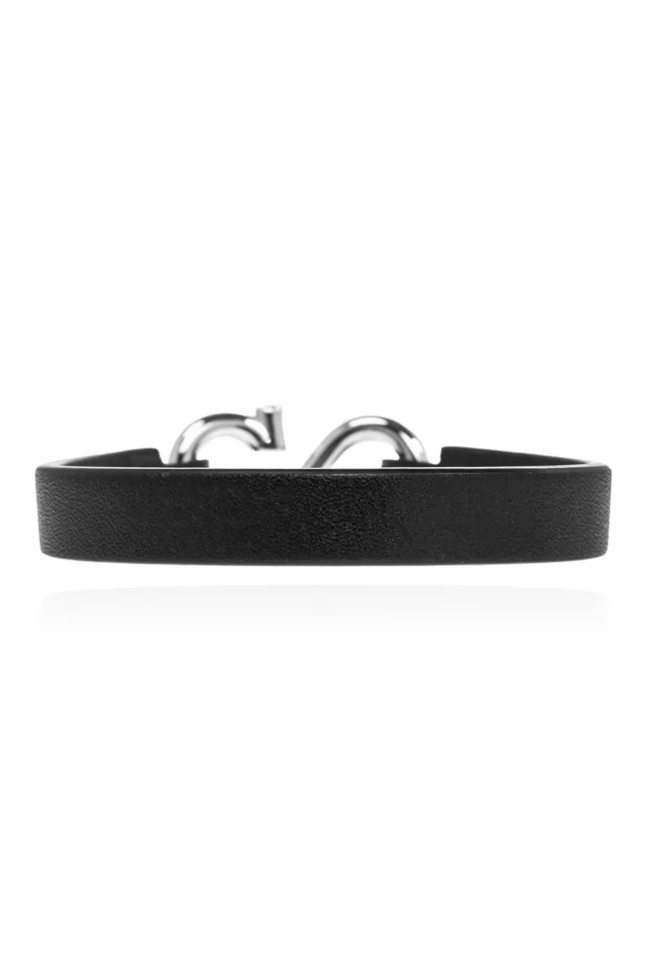 FERRAGAMO BLACK Leather bracelet