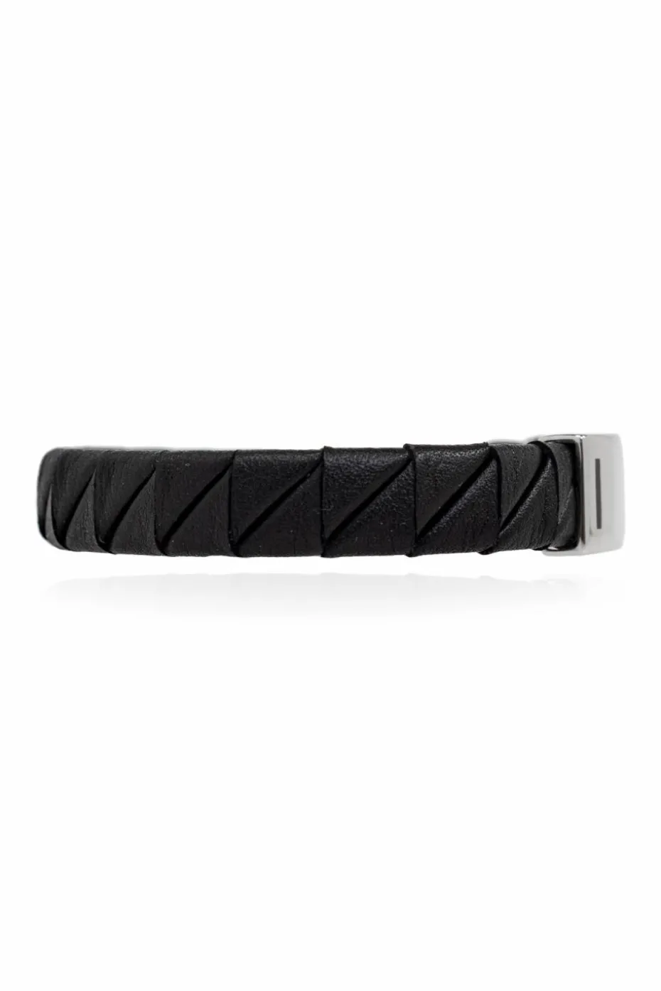 FERRAGAMO BLACK Leather bracelet