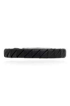 FERRAGAMO BLACK Leather bracelet