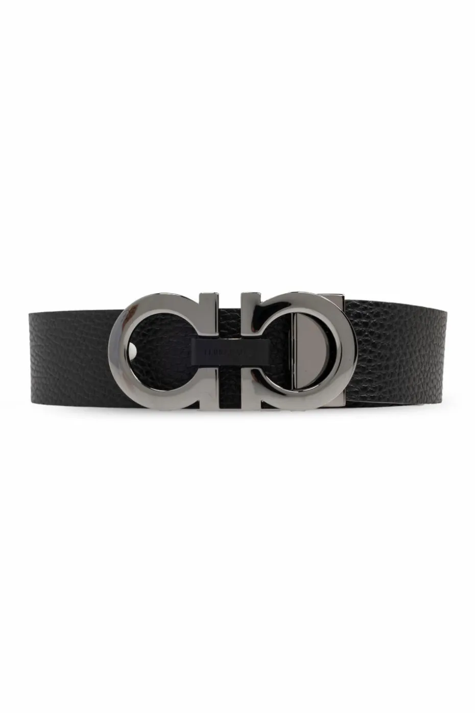 FERRAGAMO BLACK Leather belt