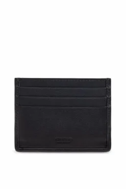 FERRAGAMO BLACK Leather cardholder