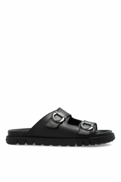FERRAGAMO BLACK Leather sandals Colly