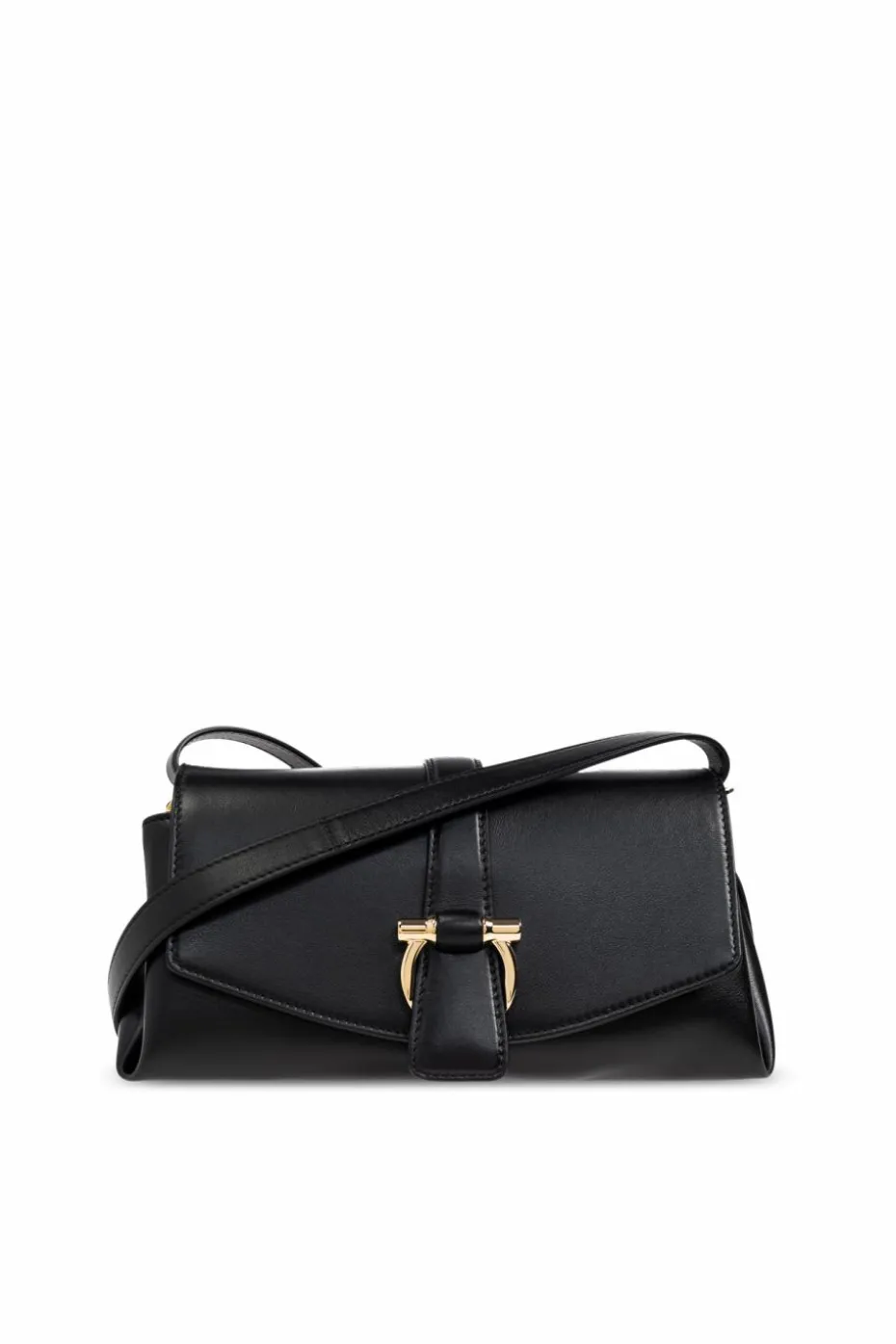 FERRAGAMO BLACK Leather shoulder bag