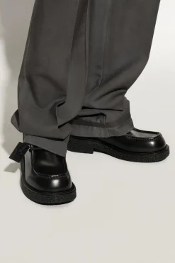 FERRAGAMO BLACK Leather shoes Cleveland
