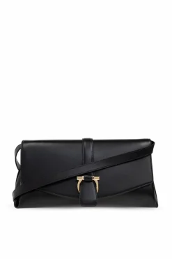 FERRAGAMO BLACK Leather shoulder bag