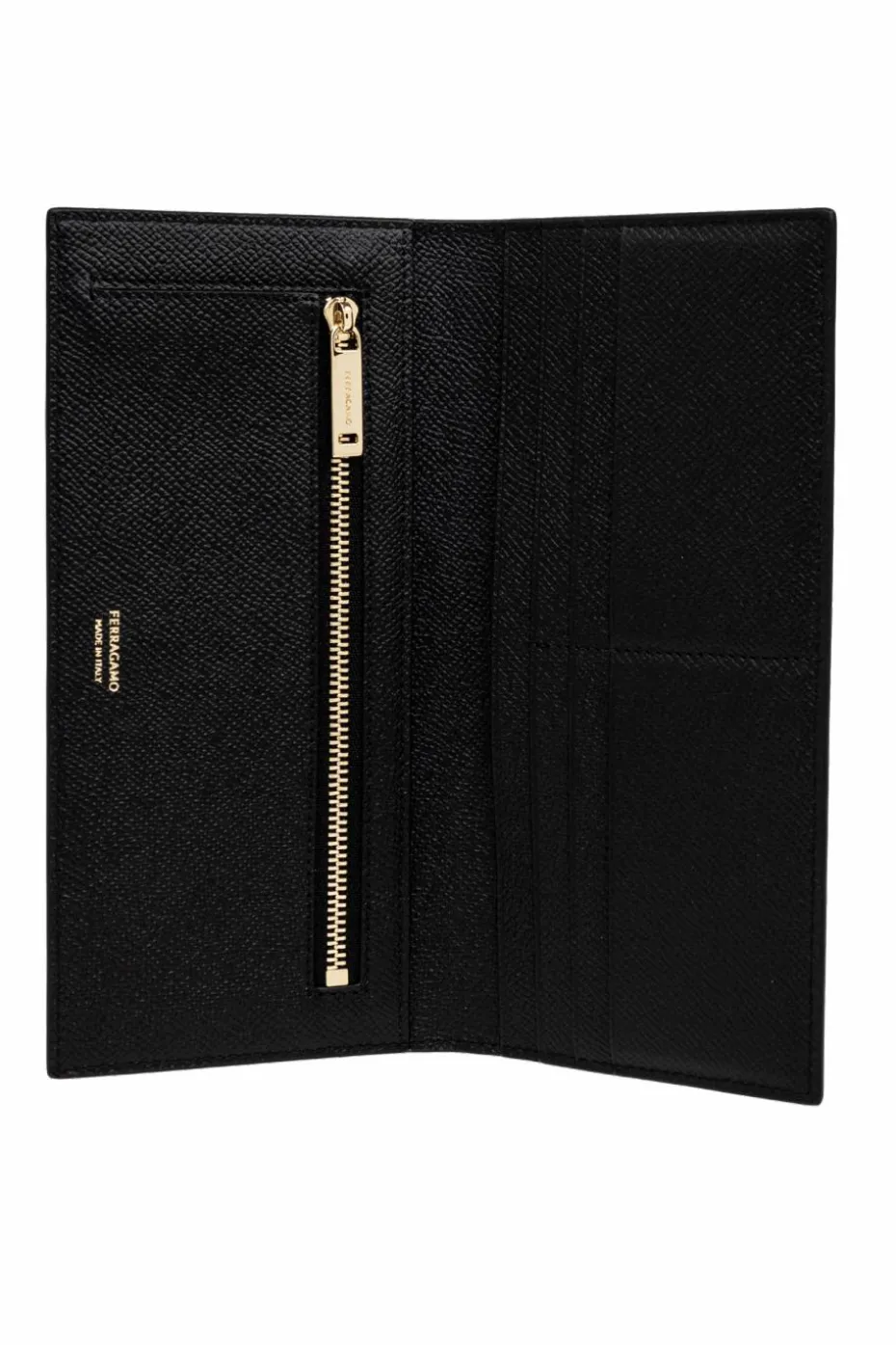 FERRAGAMO BLACK Leather wallet