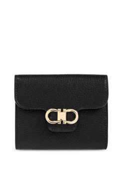 FERRAGAMO BLACK Leather wallet