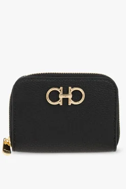 FERRAGAMO BLACK Leather wallet