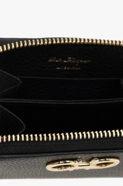FERRAGAMO BLACK Leather wallet