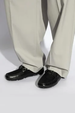 FERRAGAMO BLACK Parigi Loafers