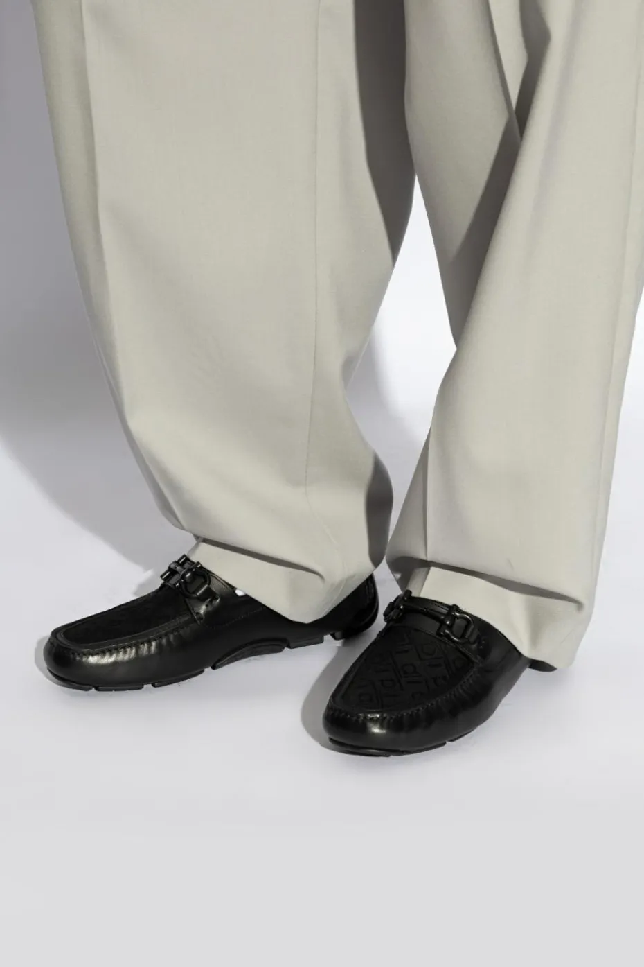 FERRAGAMO BLACK Parigi Loafers