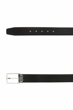 FERRAGAMO BLACK Reversible logo belt