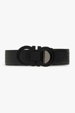 FERRAGAMO BLACK Reversible belt