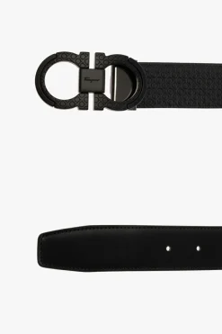 FERRAGAMO BLACK Reversible belt