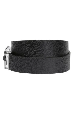 FERRAGAMO BLACK Reversible leather belt