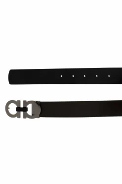 FERRAGAMO BLACK Reversible belt