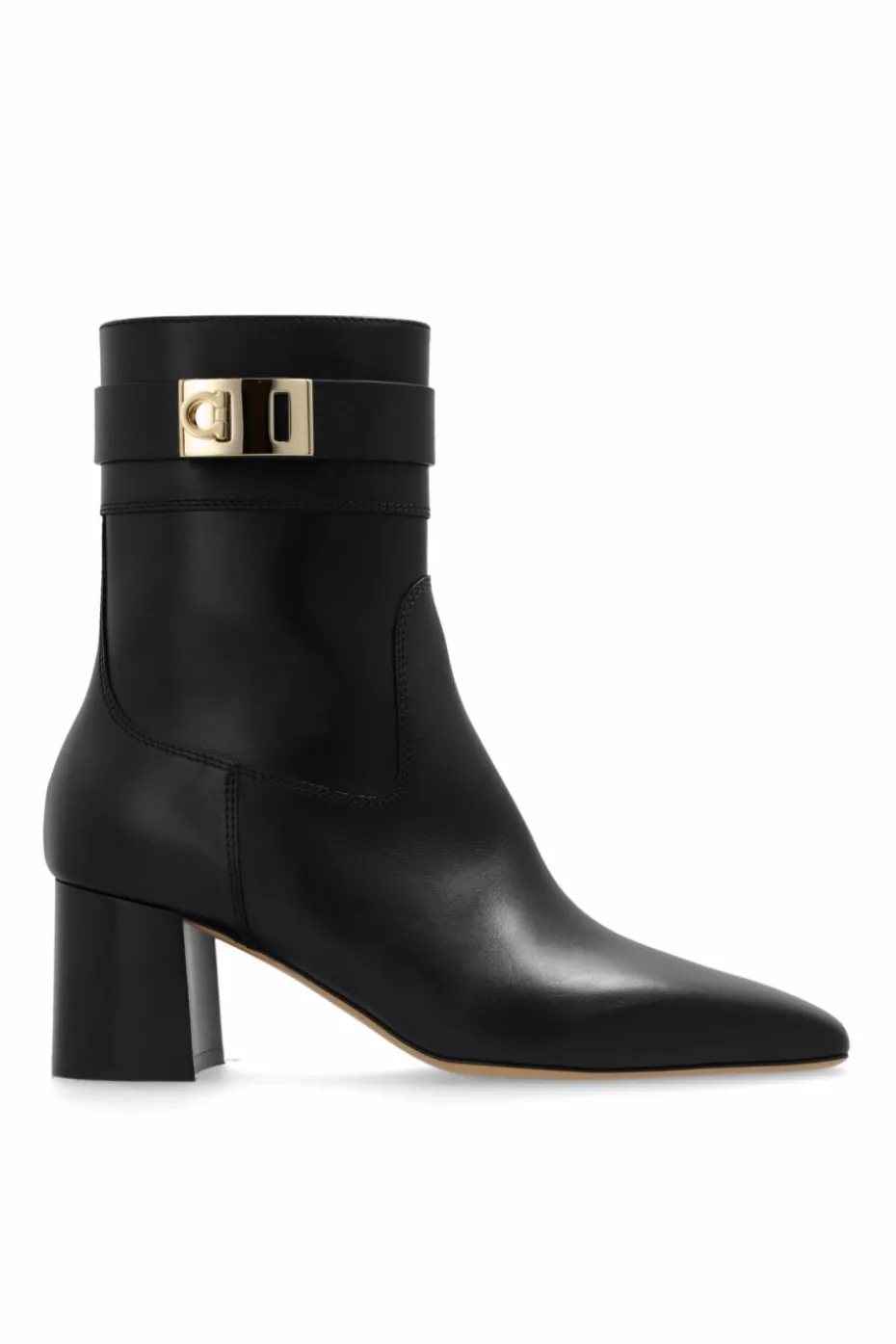FERRAGAMO BLACK ‘Rol’ Ankle Boots