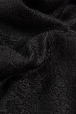 FERRAGAMO BLACK Scarf with Monogram