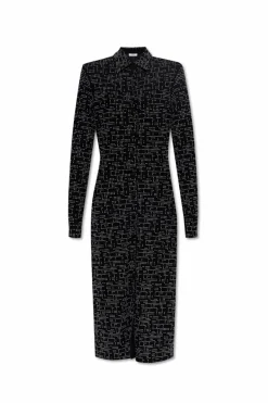 FERRAGAMO BLACK Sequin dress