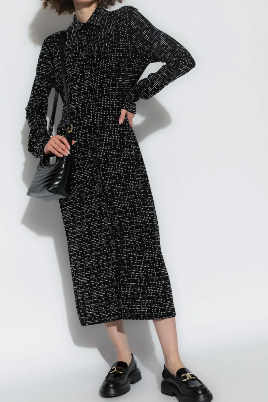 FERRAGAMO BLACK Sequin dress