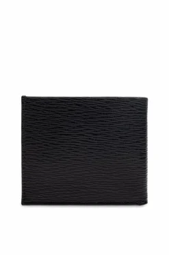 FERRAGAMO BLACK Set: wallet, card holder, and keychain