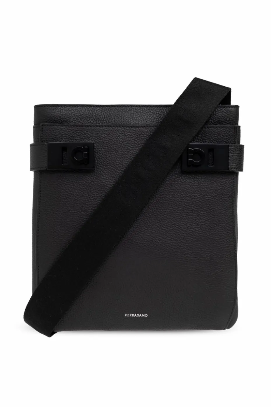 FERRAGAMO BLACK Shoulder bag 'Twins'