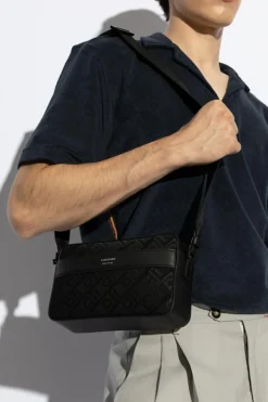 FERRAGAMO BLACK Shoulder Bag with Logo