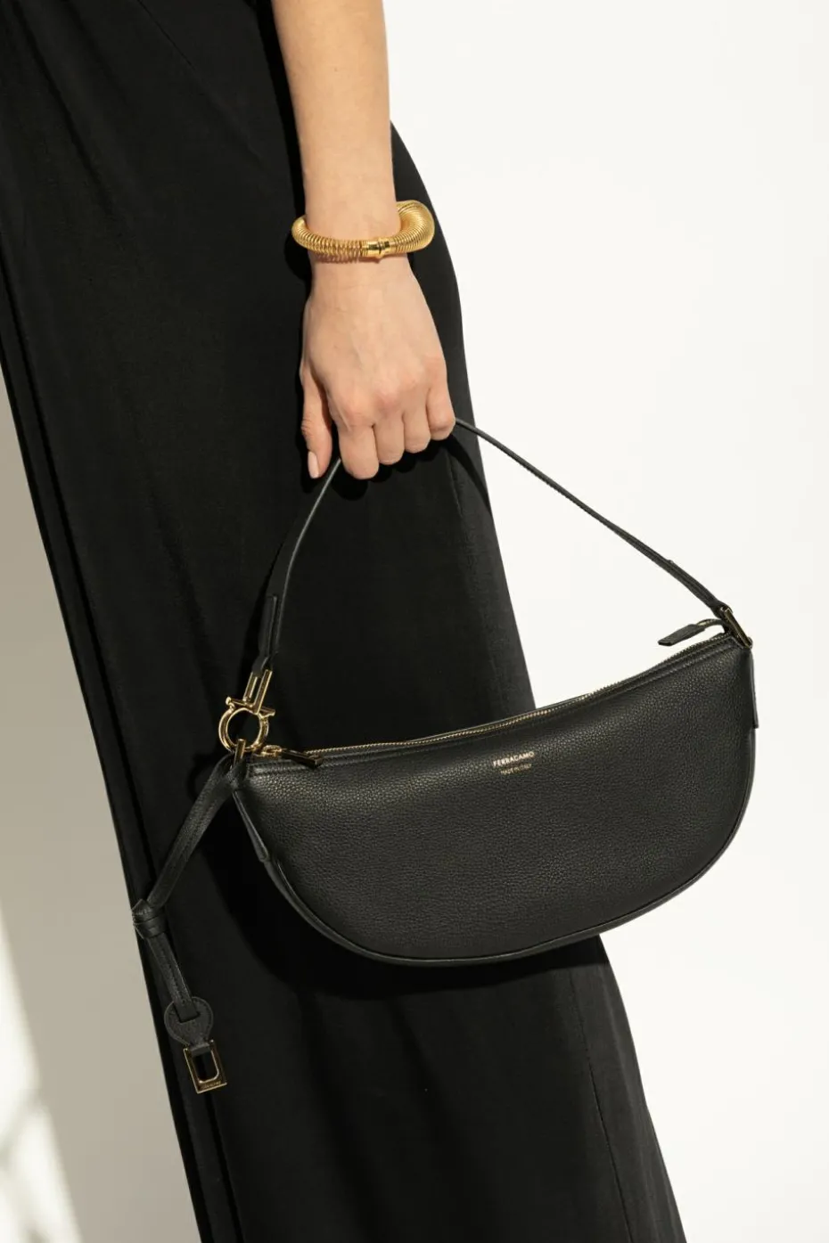 FERRAGAMO BLACK Shoulder bag size XS