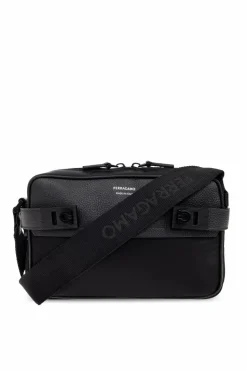 FERRAGAMO BLACK Shoulder bag "Twins"