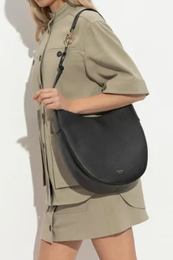 FERRAGAMO BLACK Shoulder bag `Noth-South Hobo Medium`