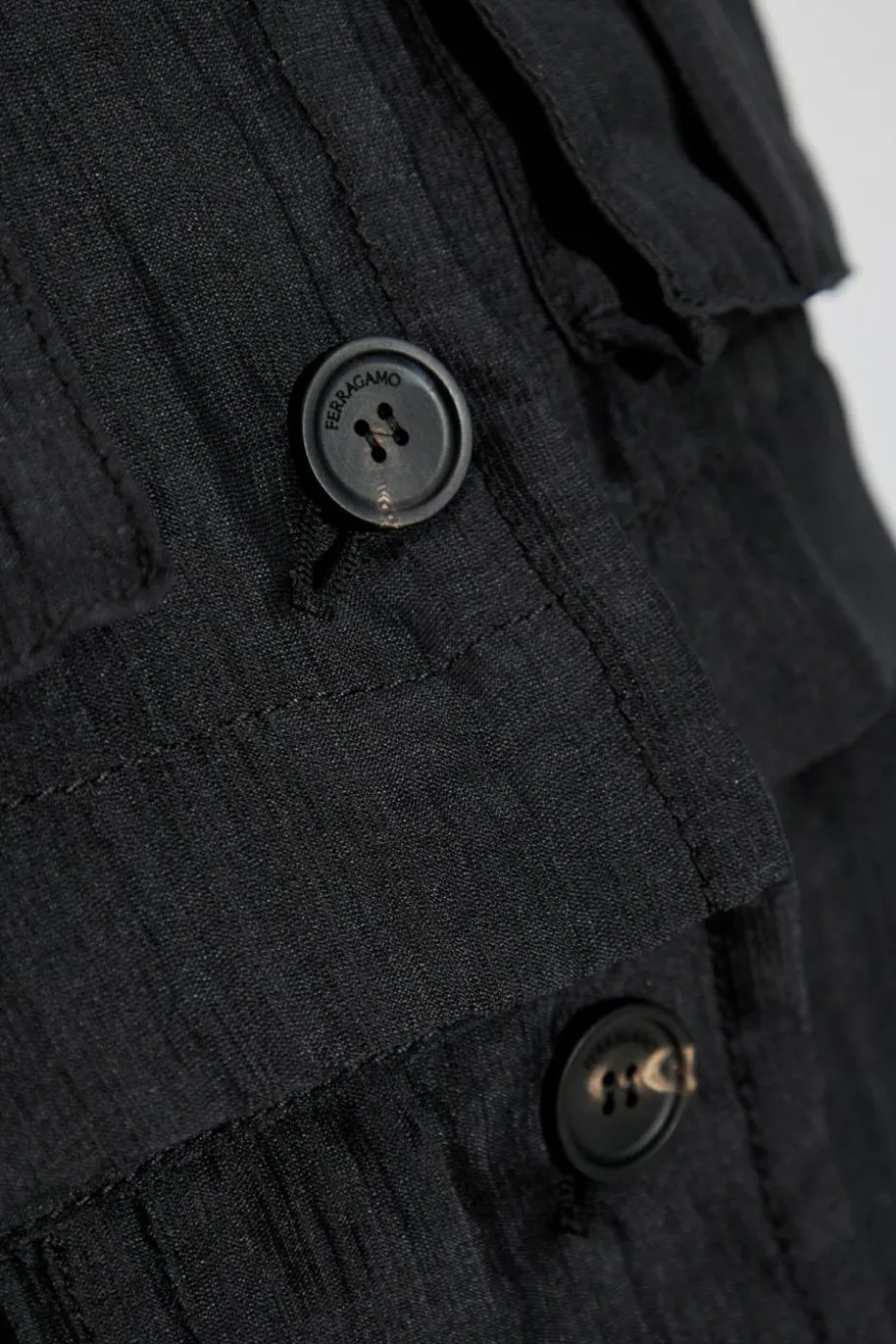 FERRAGAMO BLACK Silk jacket