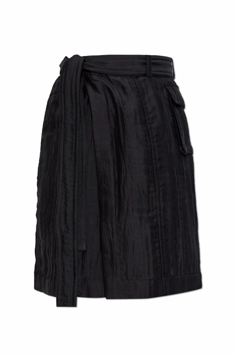 FERRAGAMO BLACK Silk skirt