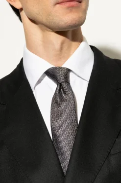 FERRAGAMO BLACK Silk tie