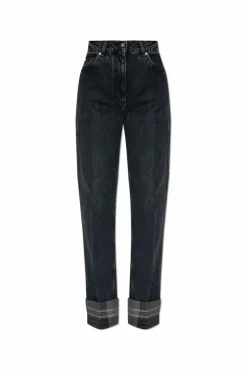 FERRAGAMO BLACK Straight-leg jeans