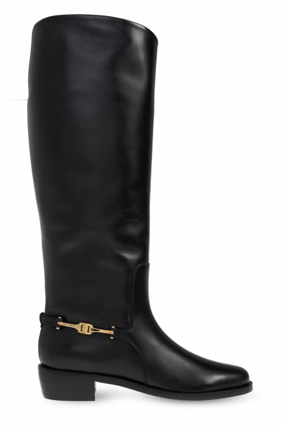 FERRAGAMO BLACK "Therma" leather boots