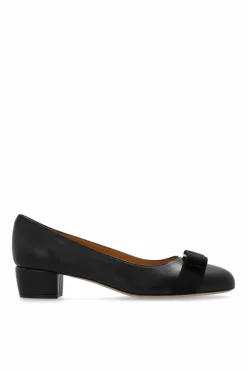FERRAGAMO BLACK ‘Vara’ high-heeled shoes