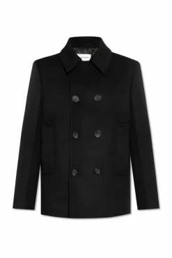 FERRAGAMO BLACK Wool Coat