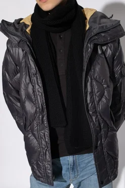 FERRAGAMO BLACK Wool scarf