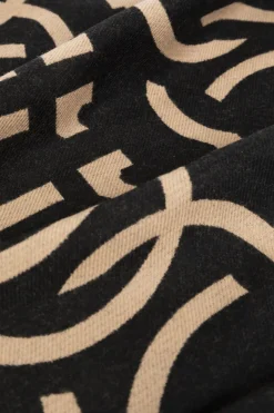 FERRAGAMO BLACK Wool scarf