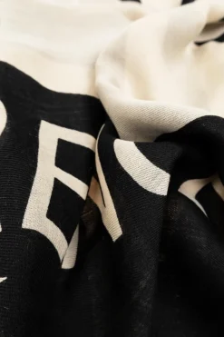 FERRAGAMO BLACK Wool scarf