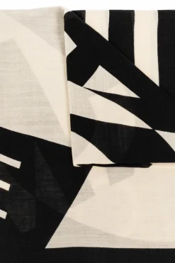 FERRAGAMO BLACK Wool scarf