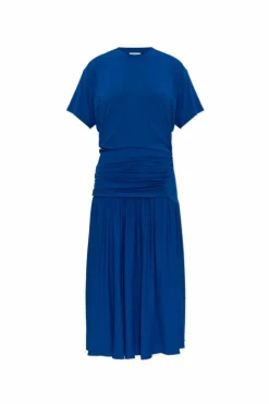FERRAGAMO BLUE Draped dress