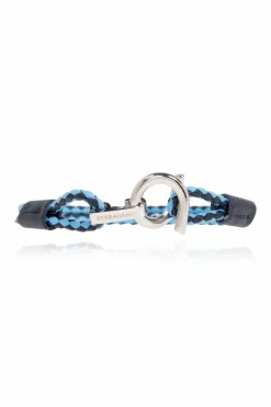 FERRAGAMO BLUE Leather bracelet
