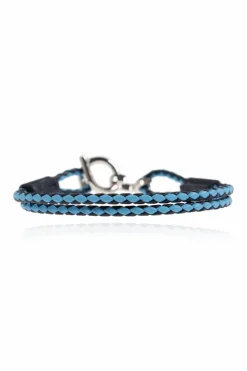 FERRAGAMO BLUE Leather bracelet