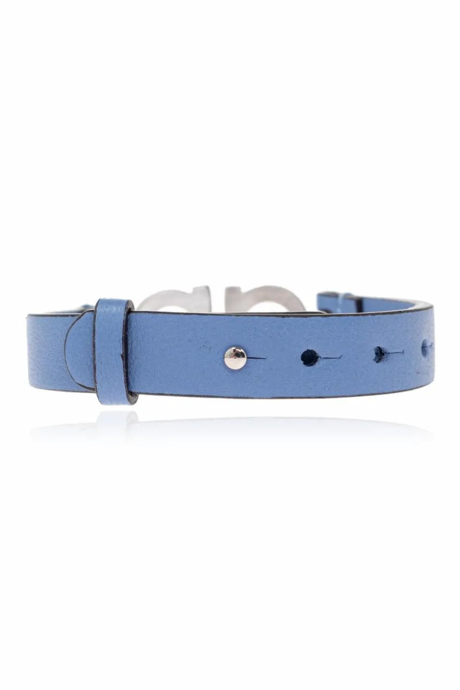 FERRAGAMO BLUE Leather bracelet