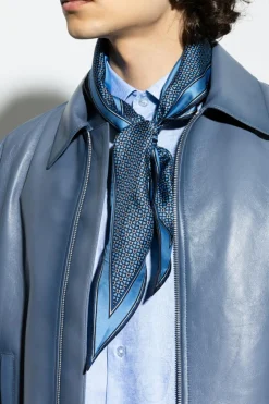FERRAGAMO BLUE Silk scarf